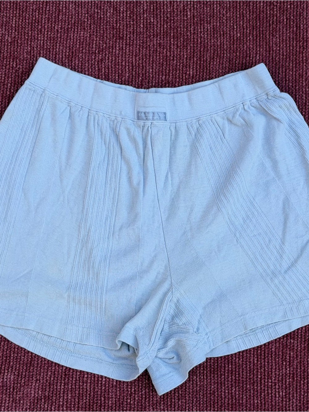 Vintage Donna Karan Light Blue Cotton Lounge Shorts